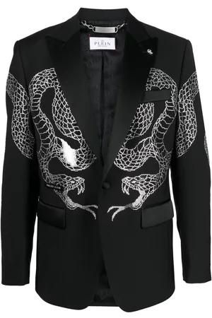 Philipp Plein Blazer con botones y apliques de cristal