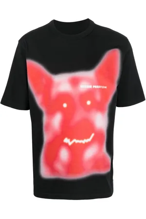 Heron Preston Camiseta con estampado Beware of Dog