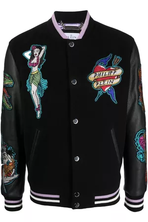 Philipp Plein Chaqueta College Bomber con apliques