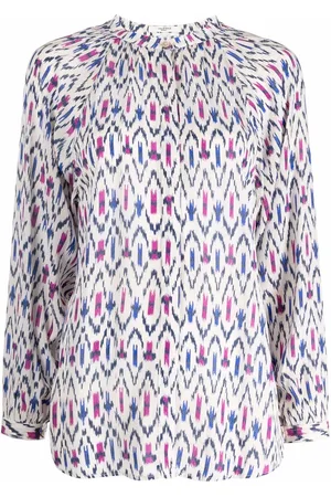Marant Etoile Blusa con motivo geométrico