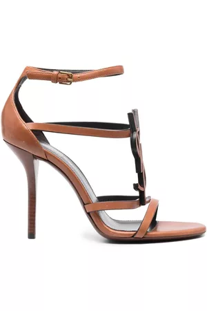 Saint Laurent Sandalias Cassandra con tacón de 100 mm