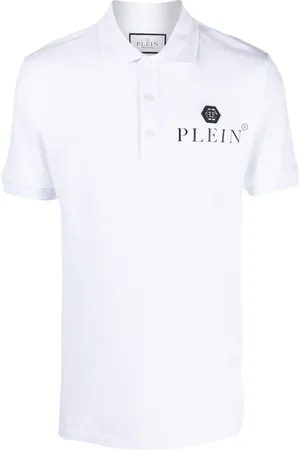 Philipp Plein Polo con placa del logo