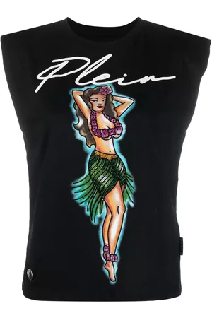 Philipp Plein Camiseta de tirantes con logo Aloha