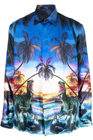 Philipp Plein Camisa con estampado hawaiano