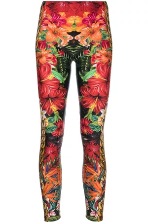 Philipp Plein Leggins con motivo Hawaii