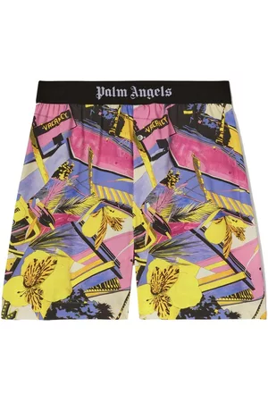 Palm Angels Bermudas náuticas Miami con motivo floral