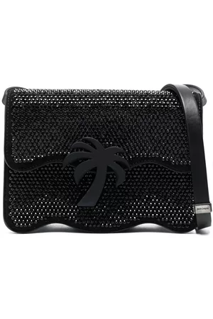 Palm Angels Bolso de hombro con apliques de strass