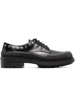 Alexander McQueen Zapatos derby con suela gruesa