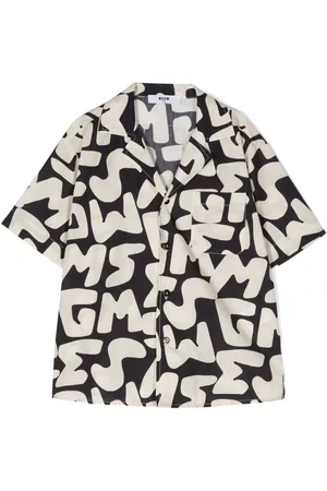 Msgm Camisa con logo estampado