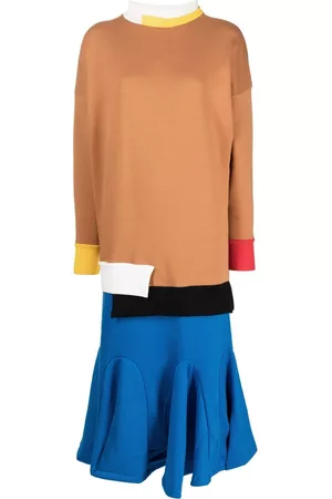ENFÖLD Vestido con diseño colour block