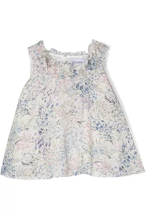 Simonetta Blusa sin mangas con estampado floral