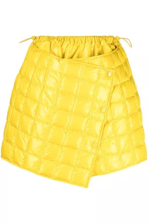 Moncler Falda asimétrica con efecto acolchado