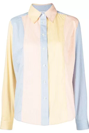 Rokh Camisa a rayas con diseño colour block