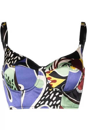 Moschino Sujetador tipo bustier con motivo abstracto