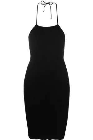 Bond Eye Vestido ajustado de tejido seersucker