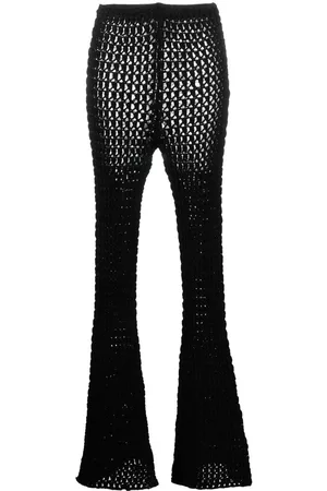 Moschino Pantalones de ganchillo acampanados