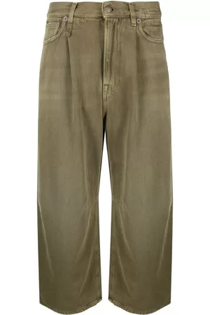 R13 Vaqueros capri anchos