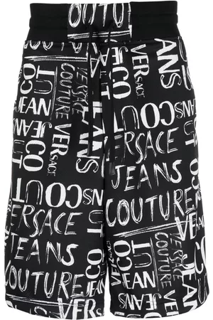 VERSACE Pantalones cortos de chándal con logo