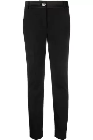 Philipp Plein Pantalones cady de talle alto