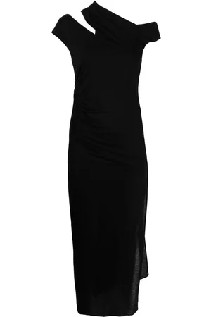 Helmut Lang Vestido midi asimétrico