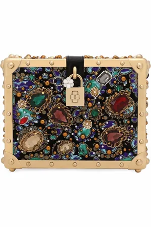Dolce & Gabbana Bolso Jacquard Dolce Box con asa en el tope