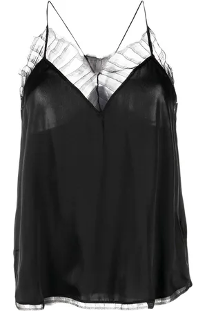 IRO Top con apliques de encaje