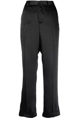 Philipp Plein Pantalones de vestir de talle alto