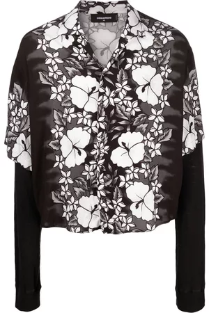 Dsquared2 Camisa con capas con estampado floral
