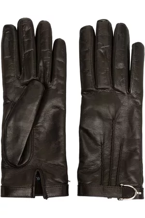 Gucci Guantes con detalle de hebilla