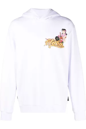 Philipp Plein Sudadera con motivo Hawaii y capucha