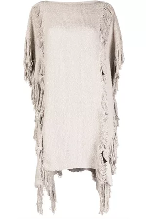 Voz Jersey estilo poncho con flecos