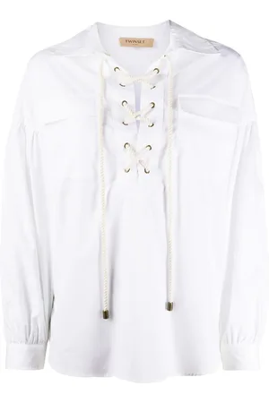 Twin-Set Blusa holgada con cordones