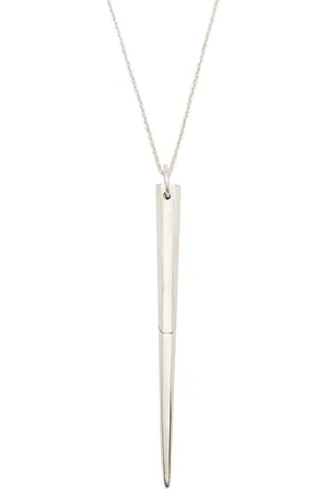 PARTS OF FOUR Collar grande en plata de ley con colgante de tachuela