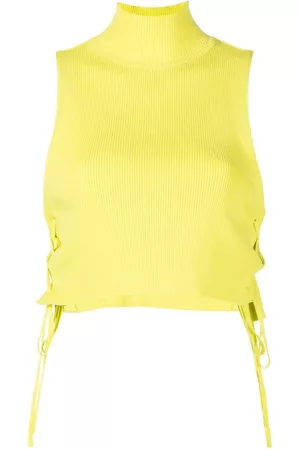 Rokh Top sin mangas con detalle de cordones