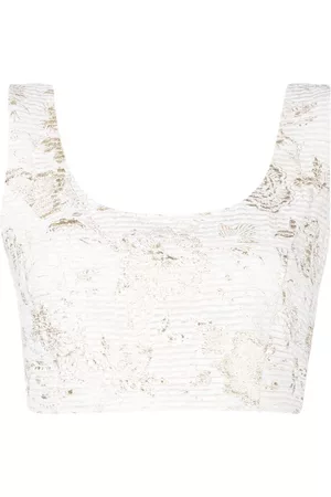Bambah Top corto con motivo floral