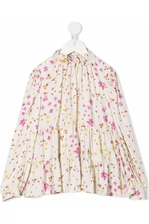 Il gufo Blusa a paneles con estampado floral