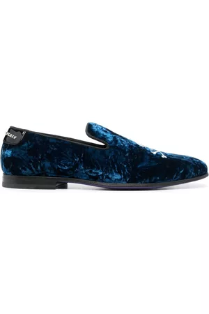 Philipp Plein Slippers con aplique de calavera
