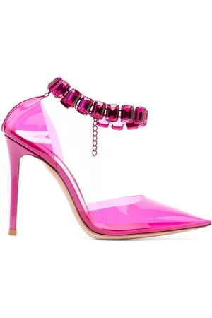 Gianvito Rossi Zapatos de tacón con detalles de cristal
