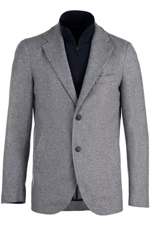 Norwegian Wool Blazer con efecto metalizado
