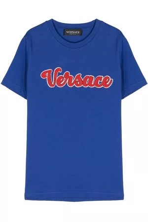 VERSACE Camiseta con logo afelpado