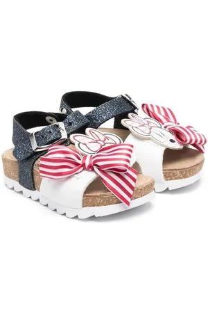 MONNALISA Sandalias de rayas con lazo