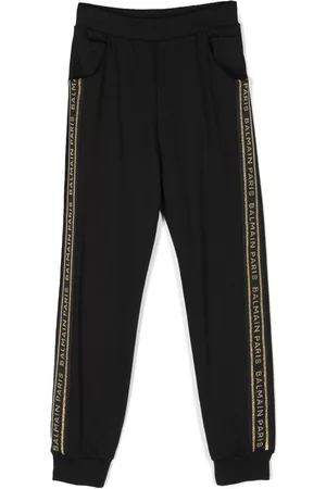 Balmain Pantalones de chándal con franjas del logo