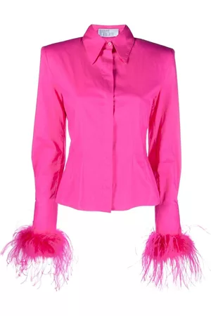 GIUSEPPE DI MORABITO Camisa con ribete de plumas