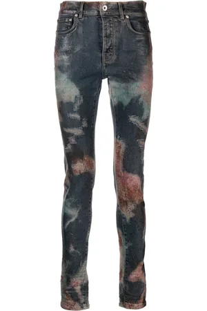 Purple Brand Vaqueros slim con motivo en espray