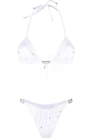 Alessandra Rich Bikini con detalles de strass
