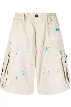 Dsquared2 Bermudas cargo con motivo de salpicadura de pintura