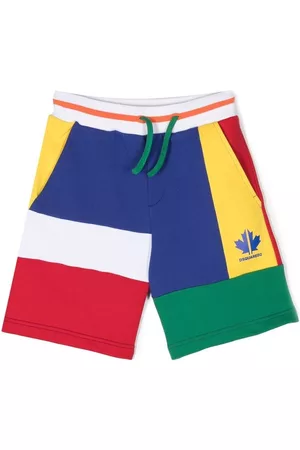 Dsquared2 Pantalones cortos de chándal con diseño colour block