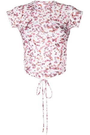 Marant Etoile Camiseta Juvia con espalda abierta