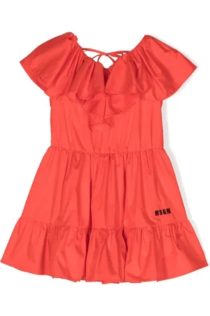 Msgm Vestido con volantes