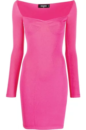 Dsquared2 Vestido corto de manga larga